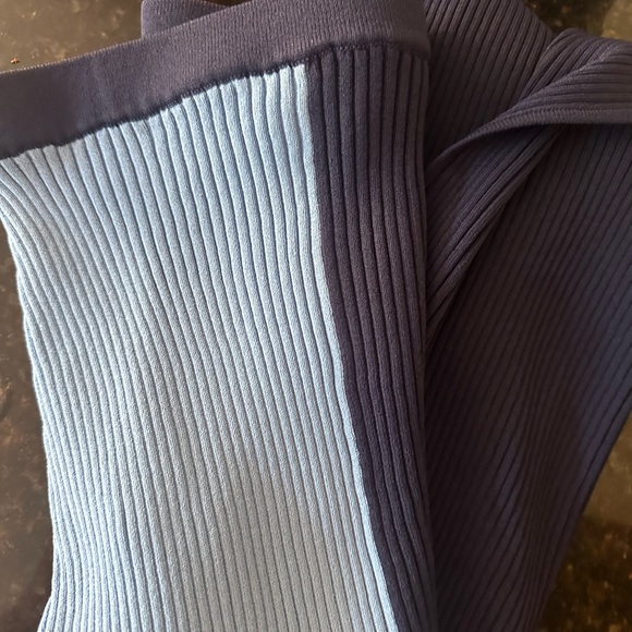 NWOT Staud Lorraine Navy and Blue Midi Skirt XS - Picture 2 of 3